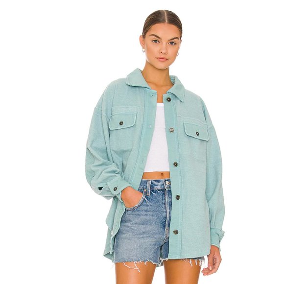 Free People Ruby Jacket - xs - Mountain Jubilee (soft aqua blue) - Picture 1 of 4